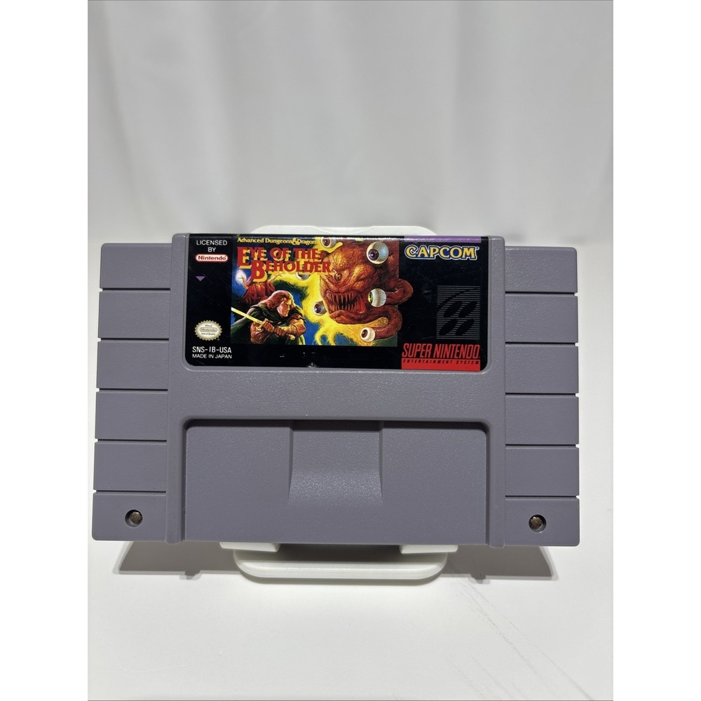 Advanced Dungeons & Dragons Eye of‎ the Beholder Super Nintendo 1994 SNES Tested